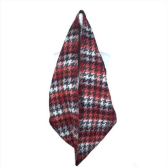 V. FRAAS Red/Black/Grey Infinity Warm Comfy Cozy Winter Scarf - Picture 3 of 6
